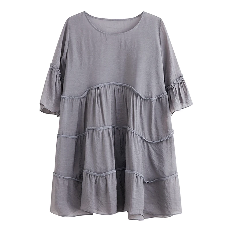 DIMANAF 2021 Summer Plus Size Women T-Shirt Tops Show Thin Patchwork O-Neck tshirt Tunic Tees Linen Loose Solid Casual Clothing
DIMANAF 2021 Summer Plus Size Women T-Shirt Tops Show Thin Patchwork O-Neck tshirt Tunic Tees Linen Loose Solid Casual Clothing