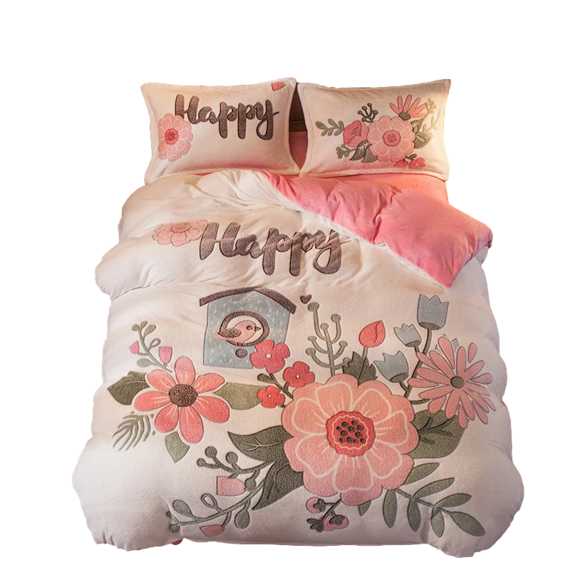 4pcs Cartoon Bedding Set Luxury Warm Winter Child Duvet Cover Bedspreads for Bed Soft Double Quilt Cover with Pillowcases Set 
4pcs Cartoon Bedding Set Luxury Warm Winter Child Duvet Cover Bedspreads for Bed Soft Double Quilt Cover with Pillowcases Set