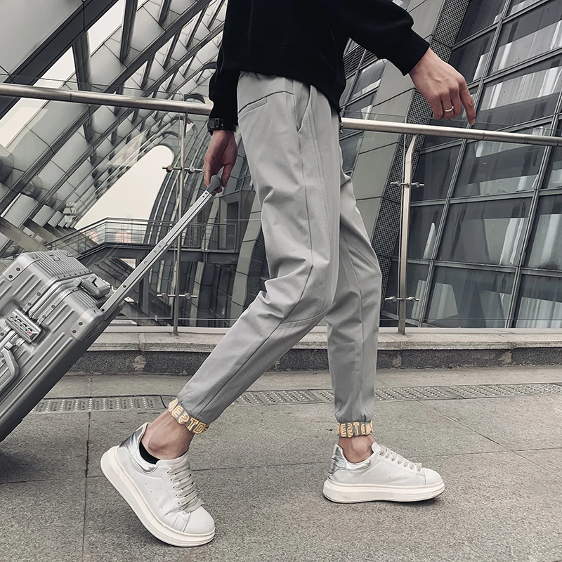 Spring Summer Ankle Length Harem Pants Men Clothing 2021 Simple All Match Spliced Design Slim Fit Casual Trousers Joggers Black
Spring Summer Ankle Length Harem Pants Men Clothing 2021 Simple All Match Spliced Design Slim Fit Casual Trousers Joggers Black