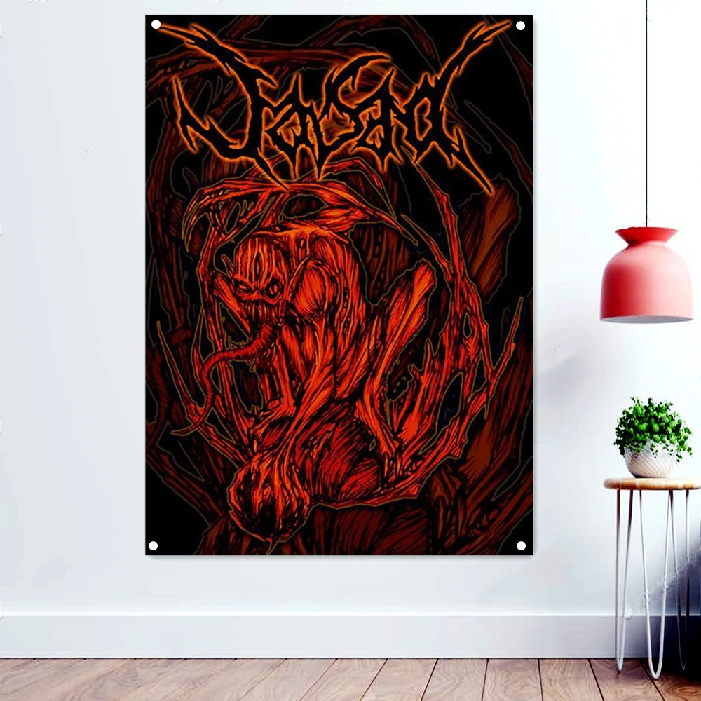 Demon Heavy Metal Music Rock Band Banner Wall Chart Fantastically Brutal Dark Art Flag Skull Tattoo Poster Hanging Cloth Mural
Demon Heavy Metal Music Rock Band Banner Wall Chart Fantastically Brutal Dark Art Flag Skull Tattoo Poster Hanging Cloth Mural