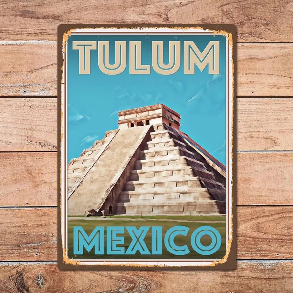 Металлический жестяной знак Tulum в мексиканском стиле, Настенный декор для домашней комнаты, Ретро винтажный постер для путешествий
Металлический жестяной знак Tulum в мексиканском стиле, Настенный декор для домашней комнаты, Ретро винтажный постер для путешествий
