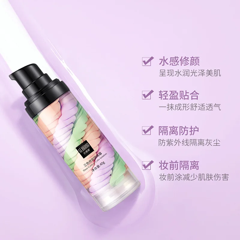 Three-color Mixed Isolation Lotion Fill Pores Brightening Skin Foundation Primer Base Makeup Concealer Liquid RECOMMEN
Three-color Mixed Isolation Lotion Fill Pores Brightening Skin Foundation Primer Base Makeup Concealer Liquid RECOMMEN