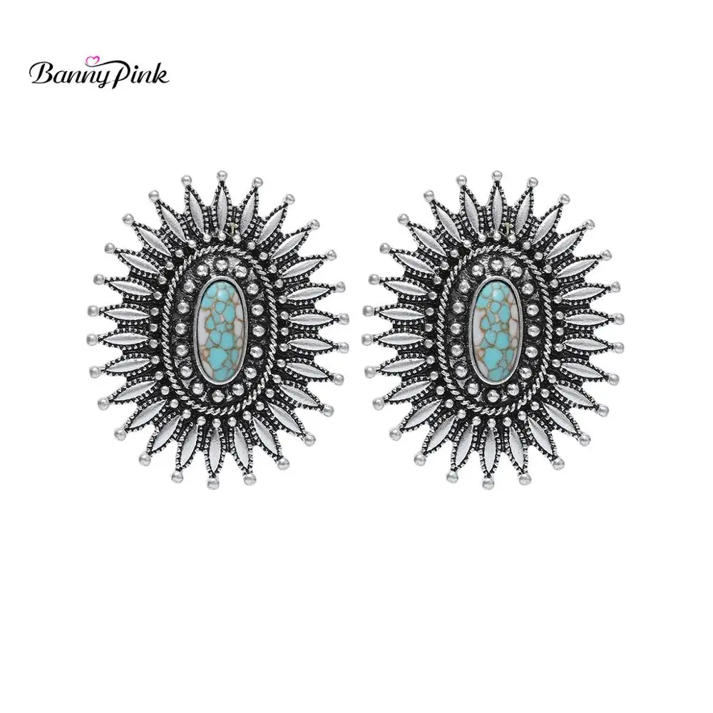 Banny Pink Vintage Turquoises Earrings Gypsy Metal Geo Stud Earrings Simple Stone Post Earrings Tibetan Flower Earrings Brincos
Banny Pink Vintage Turquoises Earrings Gypsy Metal Geo Stud Earrings Simple Stone Post Earrings Tibetan Flower Earrings Brincos