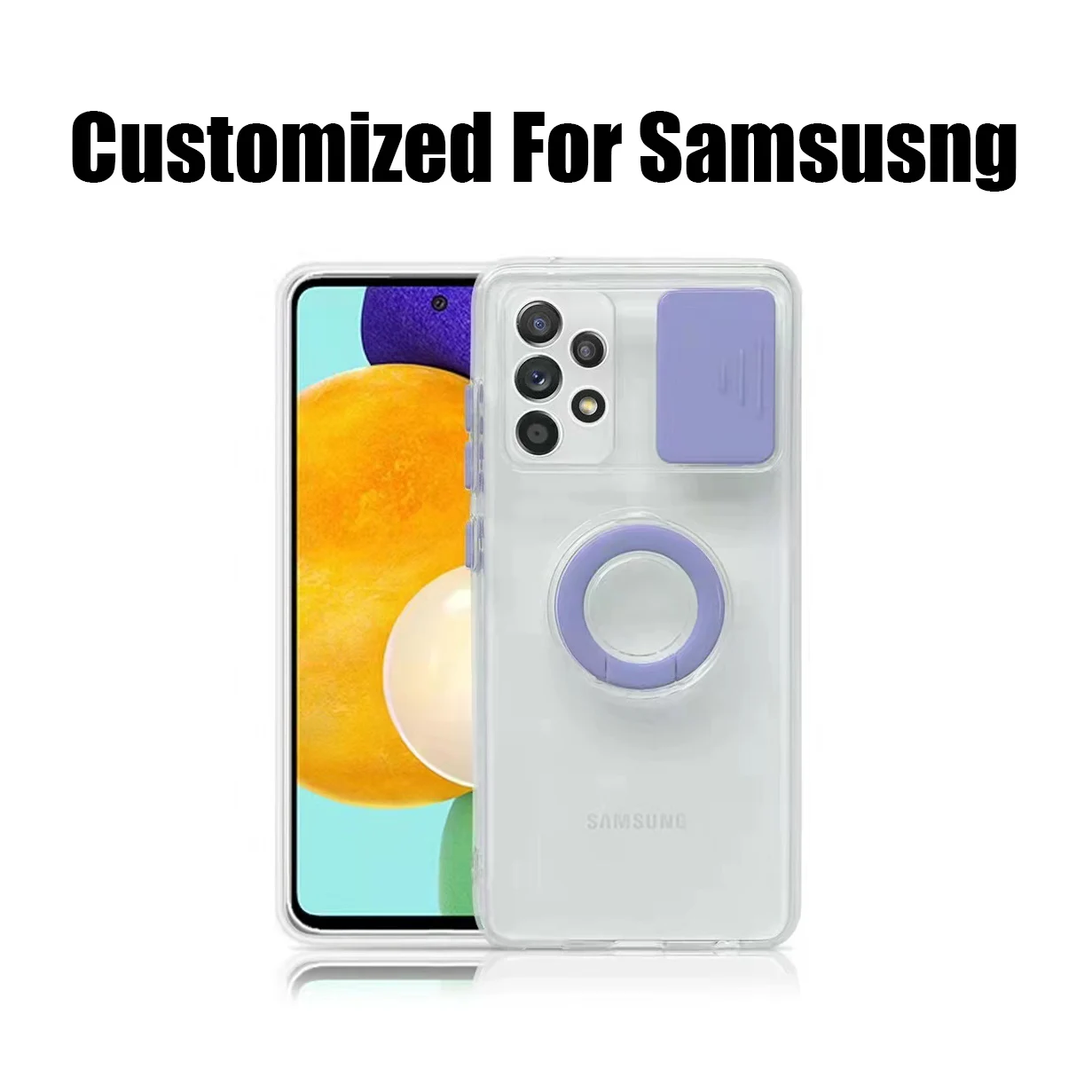 Transparent Ring Holder Phone Case For Samsung Galaxy S22 Plus S21 Ulta FE A73 A33 A72 A52 A32 A22 A71 A51 A31 A21S 4G 5G Cover
Transparent Ring Holder Phone Case For Samsung Galaxy S22 Plus S21 Ulta FE A73 A33 A72 A52 A32 A22 A71 A51 A31 A21S 4G 5G Cover