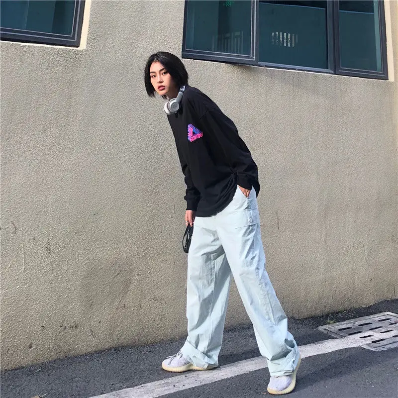 Cotton long sleeve T-shirt for female students, Korean loose and casual bottom coat
Cotton long sleeve T-shirt for female students, Korean loose and casual bottom coat