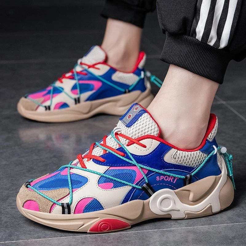 SONECHOKI New Fashion Chunky Sneakers Men Hard-wearing Mesh Breathable Walking Shoe Outdoor Casual Sport Shoe Lace-up Two-tone
SONECHOKI New Fashion Chunky Sneakers Men Hard-wearing Mesh Breathable Walking Shoe Outdoor Casual Sport Shoe Lace-up Two-tone