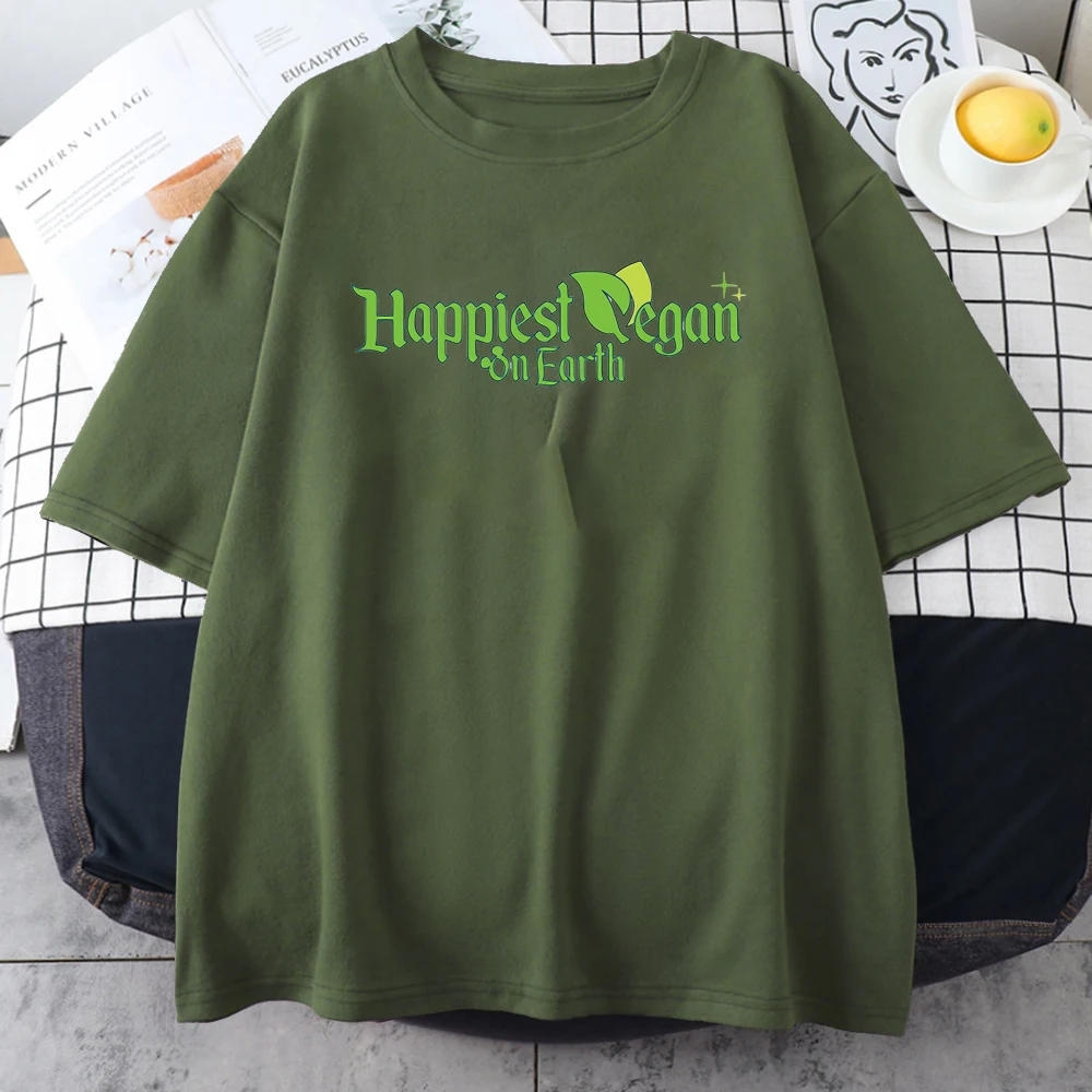 Happiest Vegan On Earth Prints Tshirt Woman Kawaii Temperament Clothing Retro Summer Tshirts Casual Oversized T Shirt Female
Happiest Vegan On Earth Prints Tshirt Woman Kawaii Temperament Clothing Retro Summer Tshirts Casual Oversized T Shirt Female