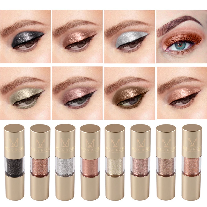 MISS ROSE 8 Colors Makeup Glitter Shining Eyeshadow Metal Liquid Eye Shadow Single Color Eyes Make Up Pigment Cosmetics TSLM2
MISS ROSE 8 Colors Makeup Glitter Shining Eyeshadow Metal Liquid Eye Shadow Single Color Eyes Make Up Pigment Cosmetics TSLM2
