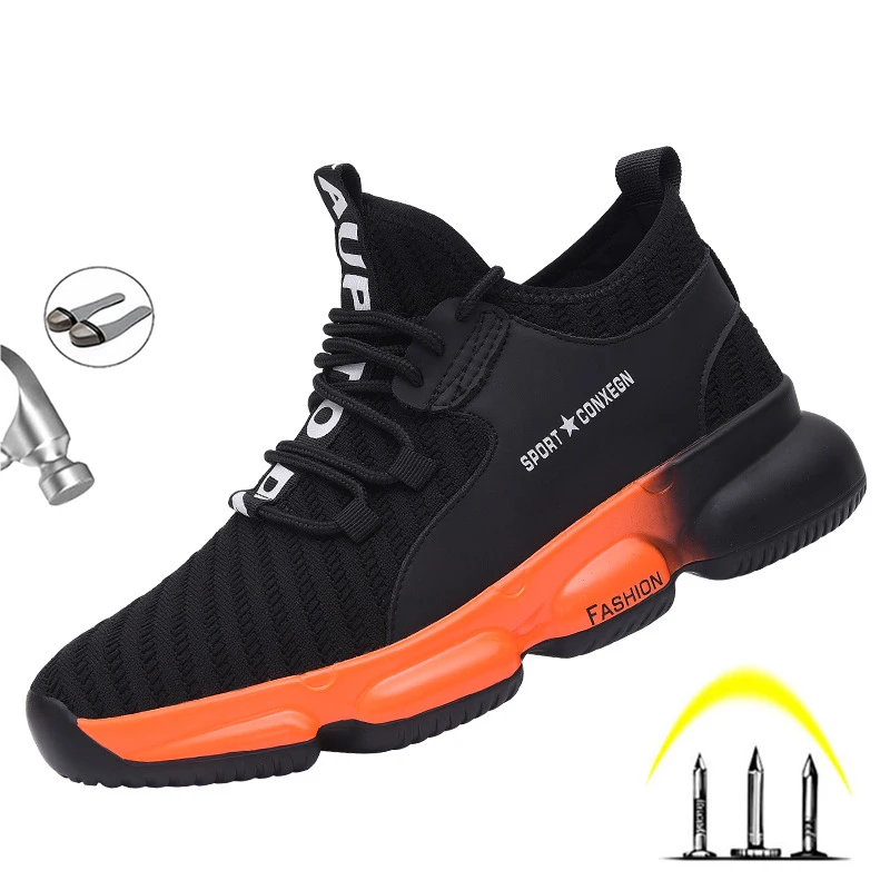 Safety Work Shoes Mens Indestructible Steel Toe Caps Labort Boots Anti-piercing Non-slip Lightweight Breathable Sneakers Fashion
Safety Work Shoes Mens Indestructible Steel Toe Caps Labort Boots Anti-piercing Non-slip Lightweight Breathable Sneakers Fashion