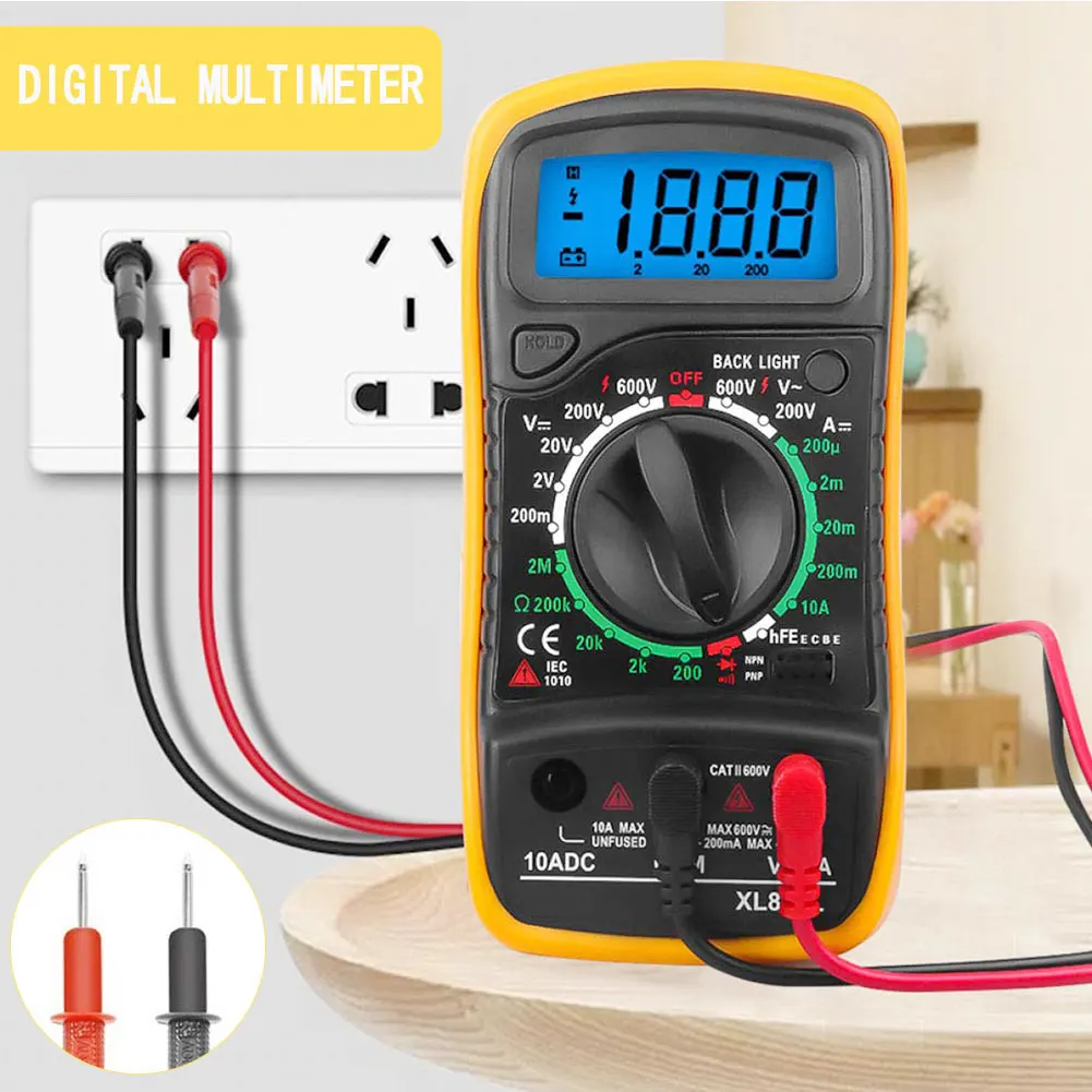 XL830L Digital Multimeter Esr Meter Testers Automotive Electrical Dmm Transistor Peak Tester Meter Capacitance Meter New
XL830L Digital Multimeter Esr Meter Testers Automotive Electrical Dmm Transistor Peak Tester Meter Capacitance Meter New