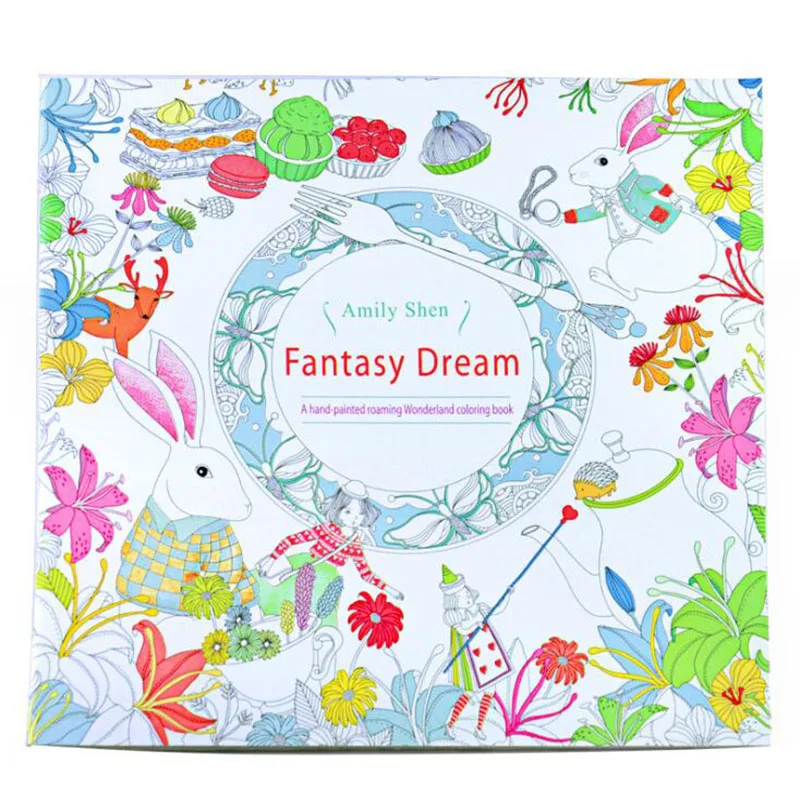 1pc 24 Pages Hand-Painted Coloring English Wallpaper Fantasy Dream Child Adult Reduce Stress Kill Time Student Drawing Book
1pc 24 Pages Hand-Painted Coloring English Wallpaper Fantasy Dream Child Adult Reduce Stress Kill Time Student Drawing Book