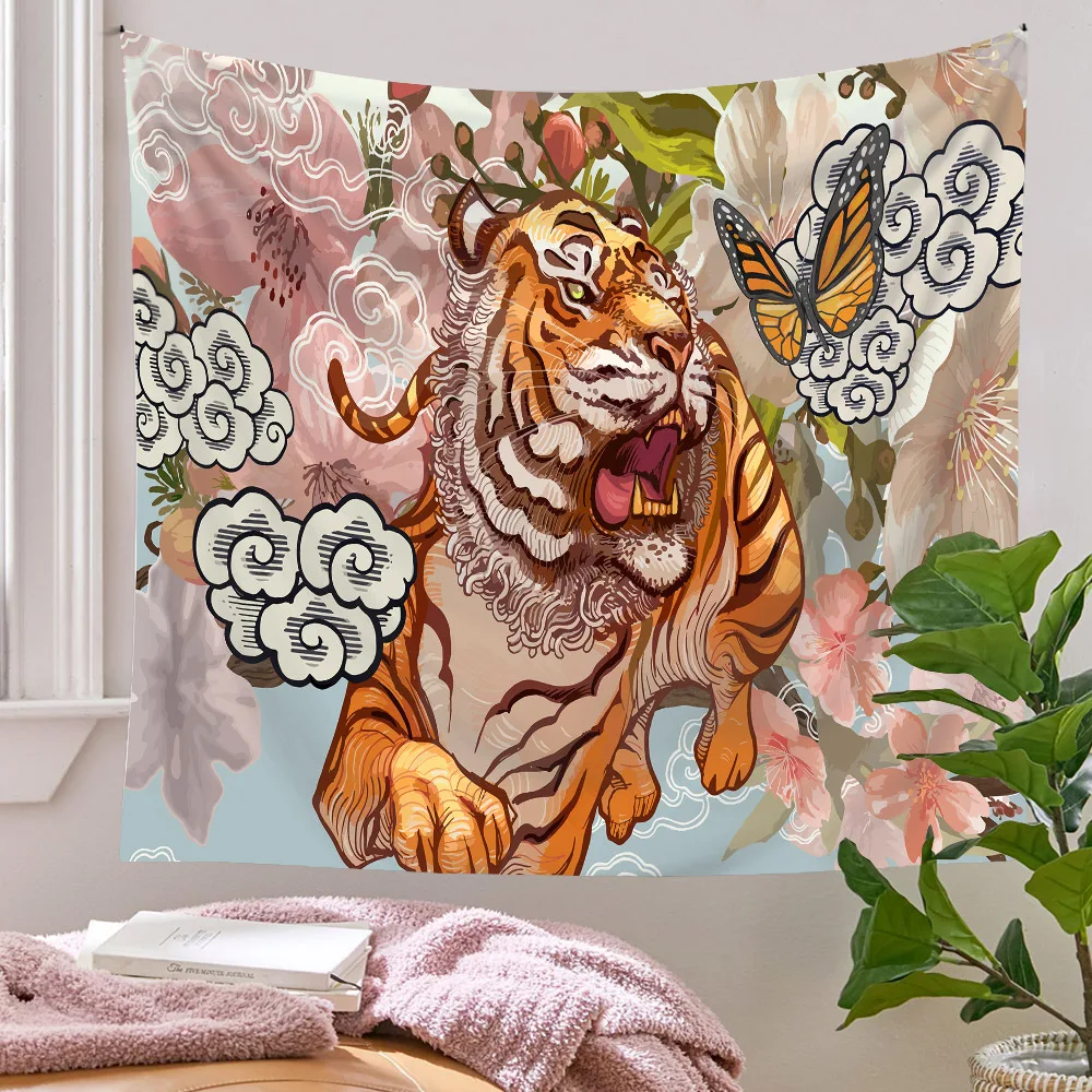 Totem Tiger Leopard Tapestry Bedcover Bohemian Animal Floral Wall Hanging Tapestry Home Decor Dorm Room Hippie Tapestries
Totem Tiger Leopard Tapestry Bedcover Bohemian Animal Floral Wall Hanging Tapestry Home Decor Dorm Room Hippie Tapestries
