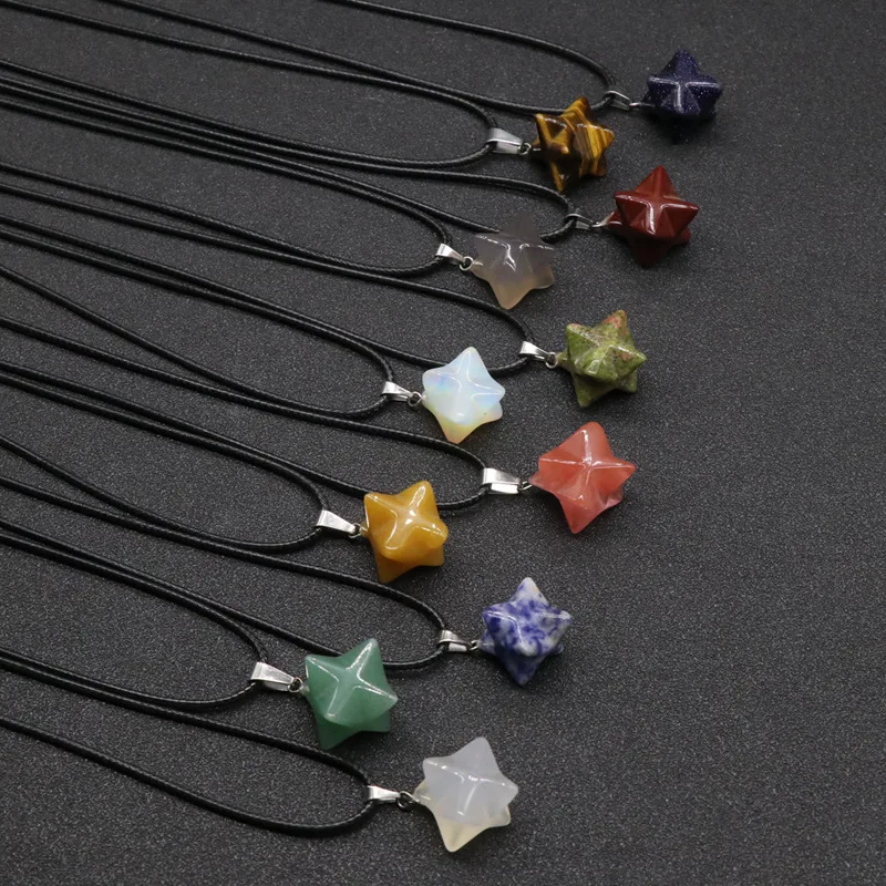 1PC Natural Pink Quartz Crystal Merkaba Pendant Stone Pendulum Necklace Reiki Healing Minerals Amulet Jewelry Men and Women Gift
1PC Natural Pink Quartz Crystal Merkaba Pendant Stone Pendulum Necklace Reiki Healing Minerals Amulet Jewelry Men and Women Gift