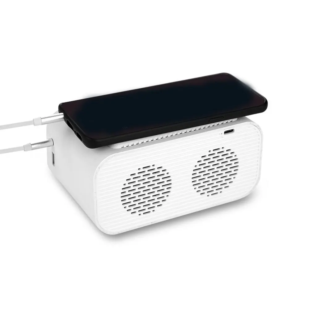 Wireless Charger Alarm Clock Speaker LED Smart Digital Clock Table Electronic Desktop Clocks FM Radio USB Fast Charger
Wireless Charger Alarm Clock Speaker LED Smart Digital Clock Table Electronic Desktop Clocks FM Radio USB Fast Charger