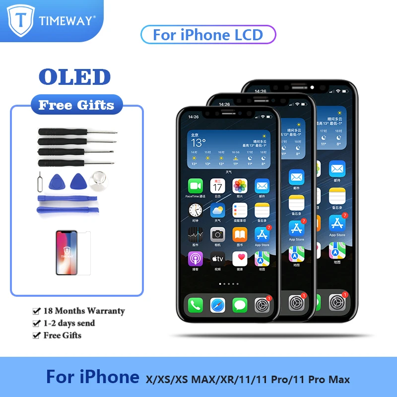OLED сенсорный экран для iPhone XR X XS MAX, ЖК-дисплей для iPhone 11 PRO 11PROMAX ORI, сменный сенсорный экран в сборе с подарком
OLED сенсорный экран для iPhone XR X XS MAX, ЖК-дисплей для iPhone 11 PRO 11PROMAX ORI, сменный сенсорный экран в сборе с подарком