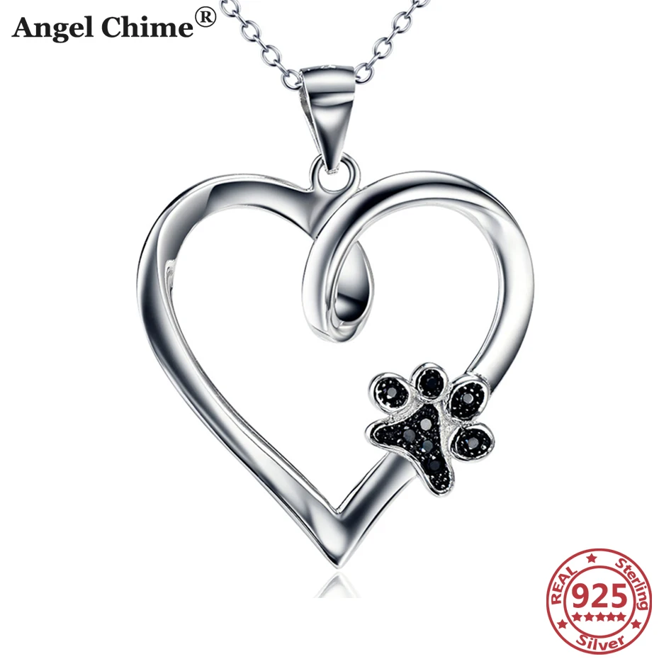 AC 925 Sterling Silver Paw&Heart Pendant Necklaces Cubic Zircon 925 Silver Chains Woman Graduation Gifts Heart Necklaces Jewelry
AC 925 Sterling Silver Paw&Heart Pendant Necklaces Cubic Zircon 925 Silver Chains Woman Graduation Gifts Heart Necklaces Jewelry