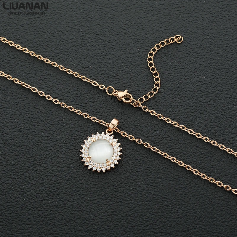 Fashion Geometric Pendant Necklace Cat's Eye Necklace Rose Gold Plate Jewelry Gift for Woman Lover Girlfriend Friend Jewelry CZ
Fashion Geometric Pendant Necklace Cat's Eye Necklace Rose Gold Plate Jewelry Gift for Woman Lover Girlfriend Friend Jewelry CZ