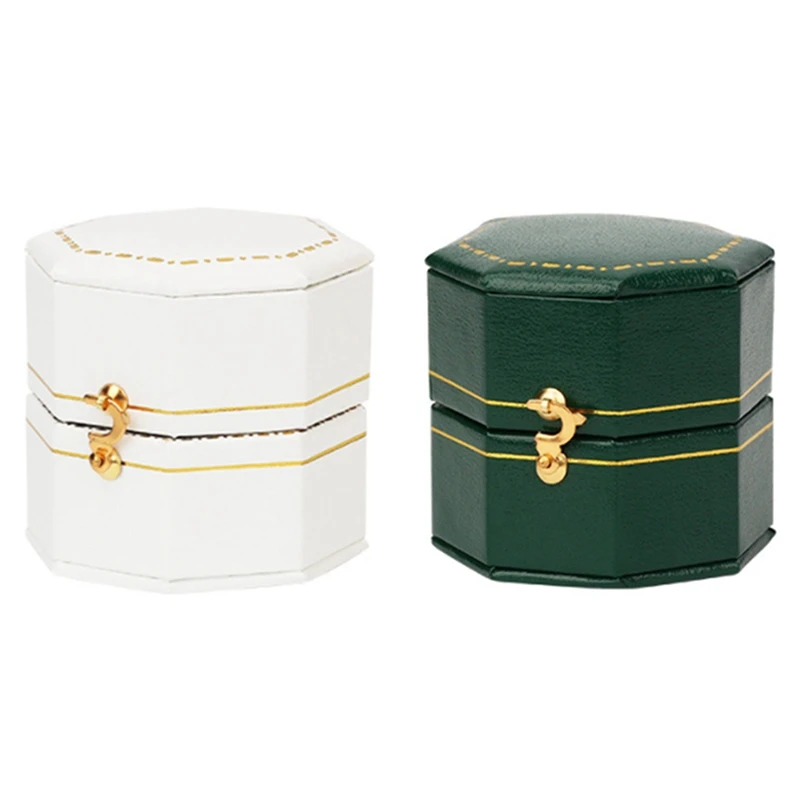 2Pcs Octagonal Pu Leather Vintage Jewelry Display Proposal Wedding Ring Box for Men and Lovers Dating,White & Green
2Pcs Octagonal Pu Leather Vintage Jewelry Display Proposal Wedding Ring Box for Men and Lovers Dating,White & Green