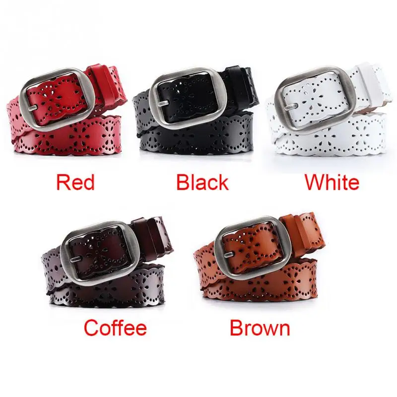 Women Casual All-match Waistband Alloy Buckle Cowhide Waistband Flower Design Vintage Style Joker Belt
Women Casual All-match Waistband Alloy Buckle Cowhide Waistband Flower Design Vintage Style Joker Belt