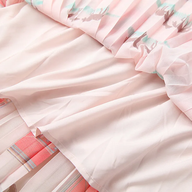 Women's Fashion Designer Runway Bowknot Ribbon Short Sleeve Print Midi Belted Pleated Dresses for Summer Clothes Party Vestidos
Women's Fashion Designer Runway Bowknot Ribbon Short Sleeve Print Midi Belted Pleated Dresses for Summer Clothes Party Vestidos