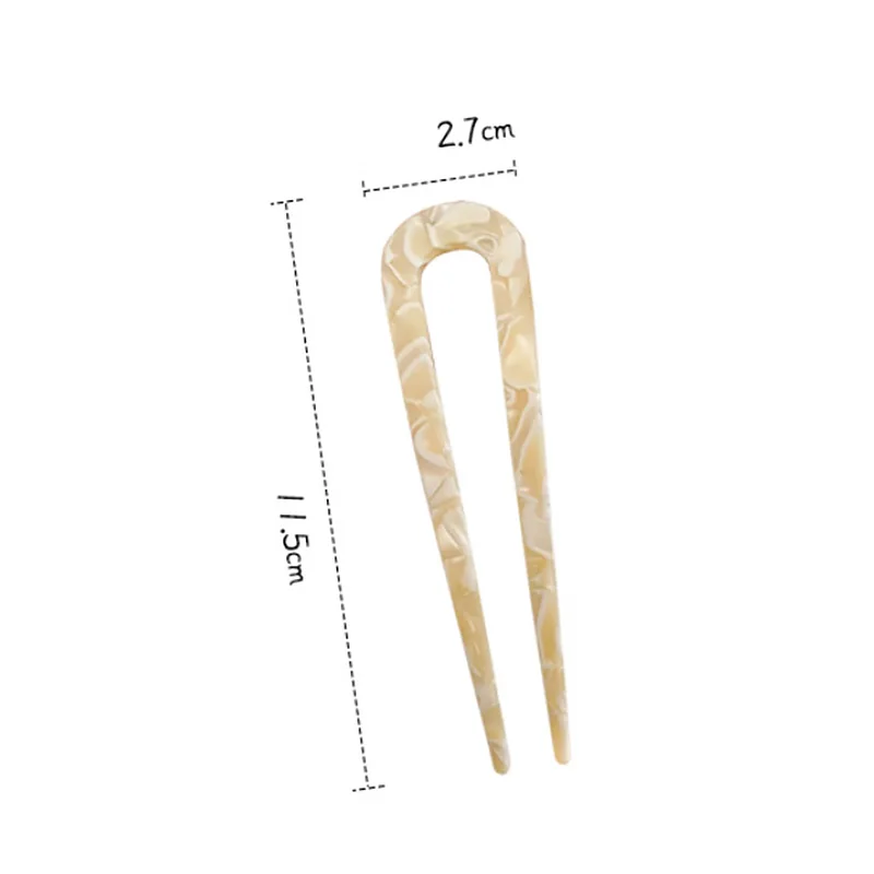 Chinese Style U Shaped Hair Clip Acetic Acid Hairpin For Women Headwear Girl DIY Styling Tool Marble Print Resin Hair Sticks
Chinese Style U Shaped Hair Clip Acetic Acid Hairpin For Women Headwear Girl DIY Styling Tool Marble Print Resin Hair Sticks