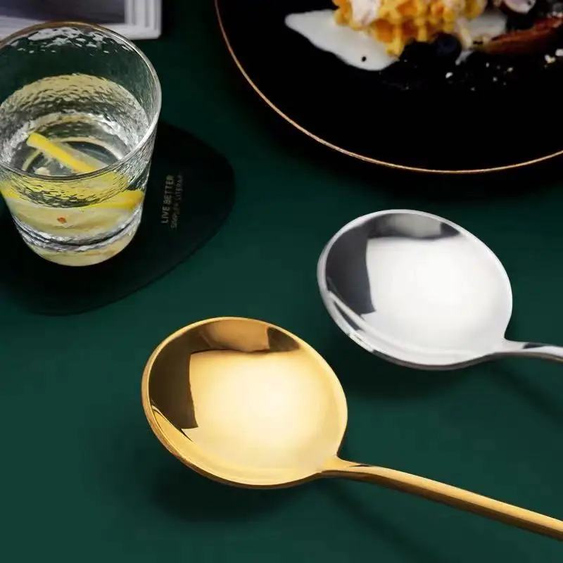 Vintage Coffee Spoon Ceramic Short Handle Dessert Small Spoon Creative Lovely Household Stainless Steel Stirring Spoon 
Vintage Coffee Spoon Ceramic Short Handle Dessert Small Spoon Creative Lovely Household Stainless Steel Stirring Spoon