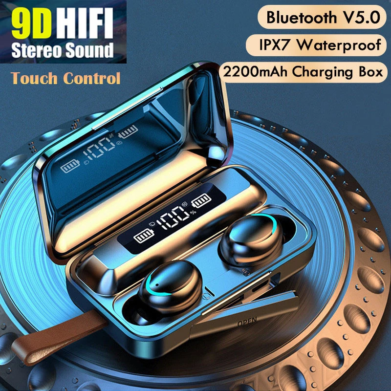 Bluetooth-наушники с активным шумоподавлением, двойным микрофоном и зарядным футляром
Bluetooth-наушники с активным шумоподавлением, двойным микрофоном и зарядным футляром