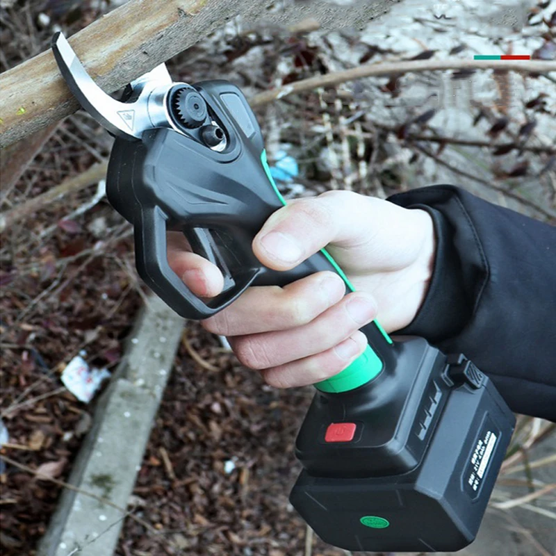 21V 35mm Wireless Electric Rechargeable Scissors Pruning Shears Tree Garden Tool Branches Pruning Tools with 2 Li-ion Battery
21V 35mm Wireless Electric Rechargeable Scissors Pruning Shears Tree Garden Tool Branches Pruning Tools with 2 Li-ion Battery