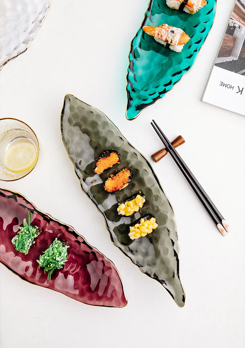Hand-painted Phnom Penh Crystal Glass Sushi Plate 15 Inch irregular Transparent Green Nordic Dessert Fruit Pasta Plate
Hand-painted Phnom Penh Crystal Glass Sushi Plate 15 Inch irregular Transparent Green Nordic Dessert Fruit Pasta Plate