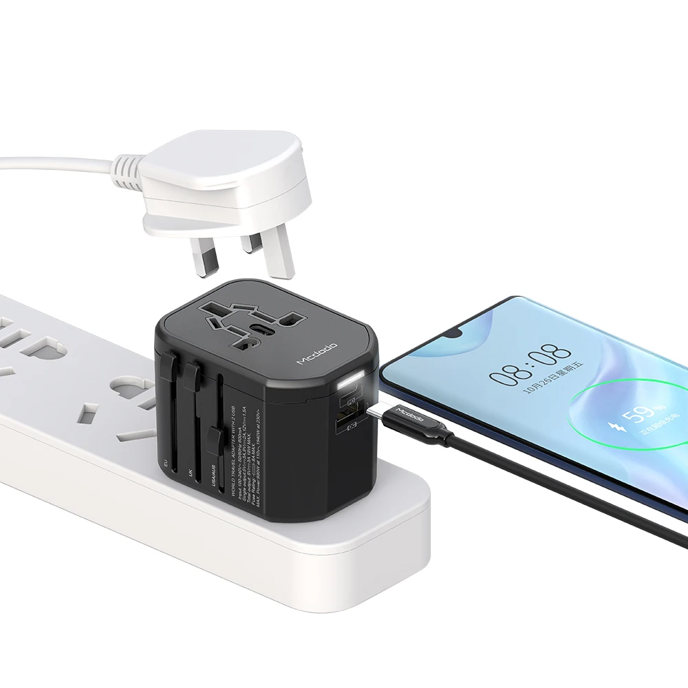Quick Charger USB Charger PD/QC3.0 18W Multi Function Mobile Phone Charge Travel Adapter Used Globally Universal Electric Socket
Quick Charger USB Charger PD/QC3.0 18W Multi Function Mobile Phone Charge Travel Adapter Used Globally Universal Electric Socket