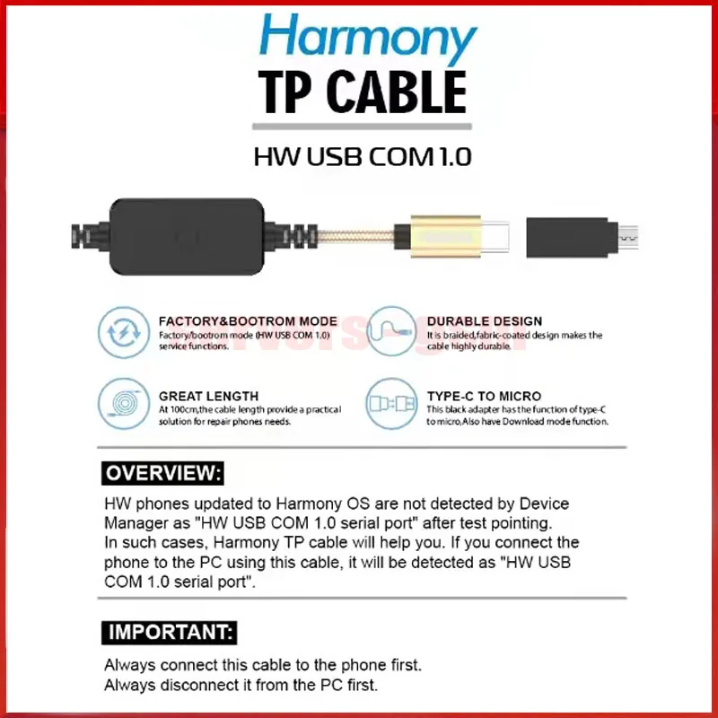 2022 новый кабель для гармонии Tp Huawei + HW USB COM1.0 Адаптер инструмента Chimera Dongle |