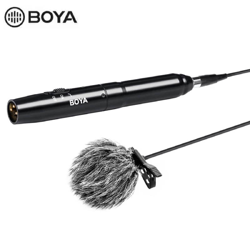 BOYA BY-M11OD Omnidiretional Condenser Lavalier Microphone System for Interview Film Theater Broadcast Stage Video Recording
BOYA BY-M11OD Omnidiretional Condenser Lavalier Microphone System for Interview Film Theater Broadcast Stage Video Recording
