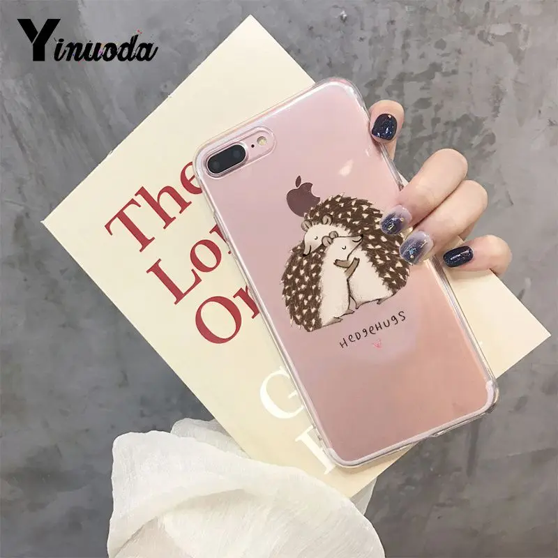 Yinuoda Kawaii Hedgehog Heart 2018 горячая Распродажа Модный чехол для телефона iphone SE 2020 8 7 6 6S Plus X