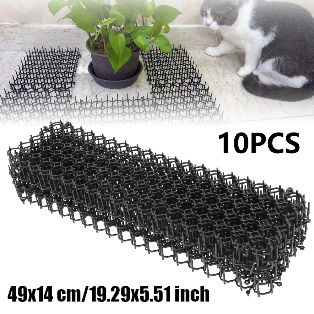 10Pcs Cat Scat Mats Spike Anti-Cat Pest Deterrent Garden Repellent Animal Scarer Scat Mat Pest Control
10Pcs Cat Scat Mats Spike Anti-Cat Pest Deterrent Garden Repellent Animal Scarer Scat Mat Pest Control