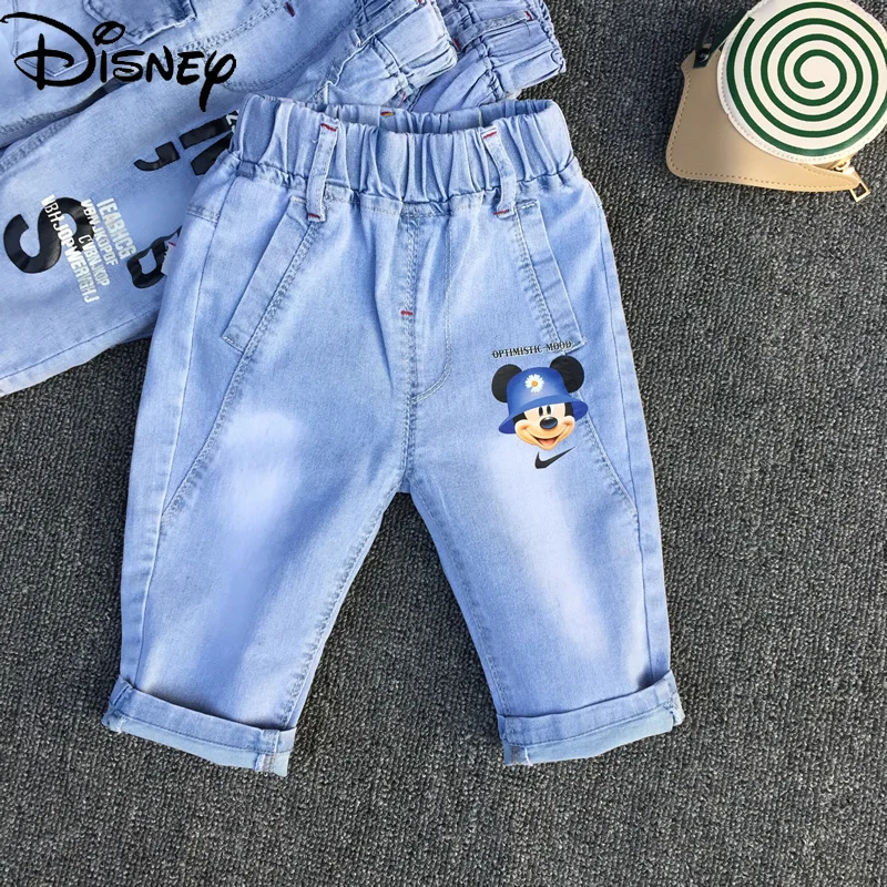 Disney Mickey Mouse Girls Cropped Pants Trendy Children's Jeans Summer Cropped Pants Boys Summer New
Disney Mickey Mouse Girls Cropped Pants Trendy Children's Jeans Summer Cropped Pants Boys Summer New