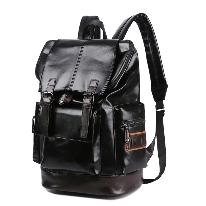 Fashion men's Korean backpack trend students' leisure business travel backpack waterproof leatherKM9007
Fashion men's Korean backpack trend students' leisure business travel backpack waterproof leatherKM9007