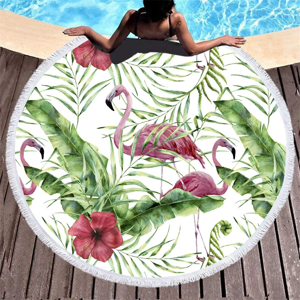 Bath Towels Pink Flamingo Palm Leaf Printed Tassel Circular Beach Towel Microfiber Travel Swimming Adult Children's Bath Towels
Bath Towels Pink Flamingo Palm Leaf Printed Tassel Circular Beach Towel Microfiber Travel Swimming Adult Children's Bath Towels