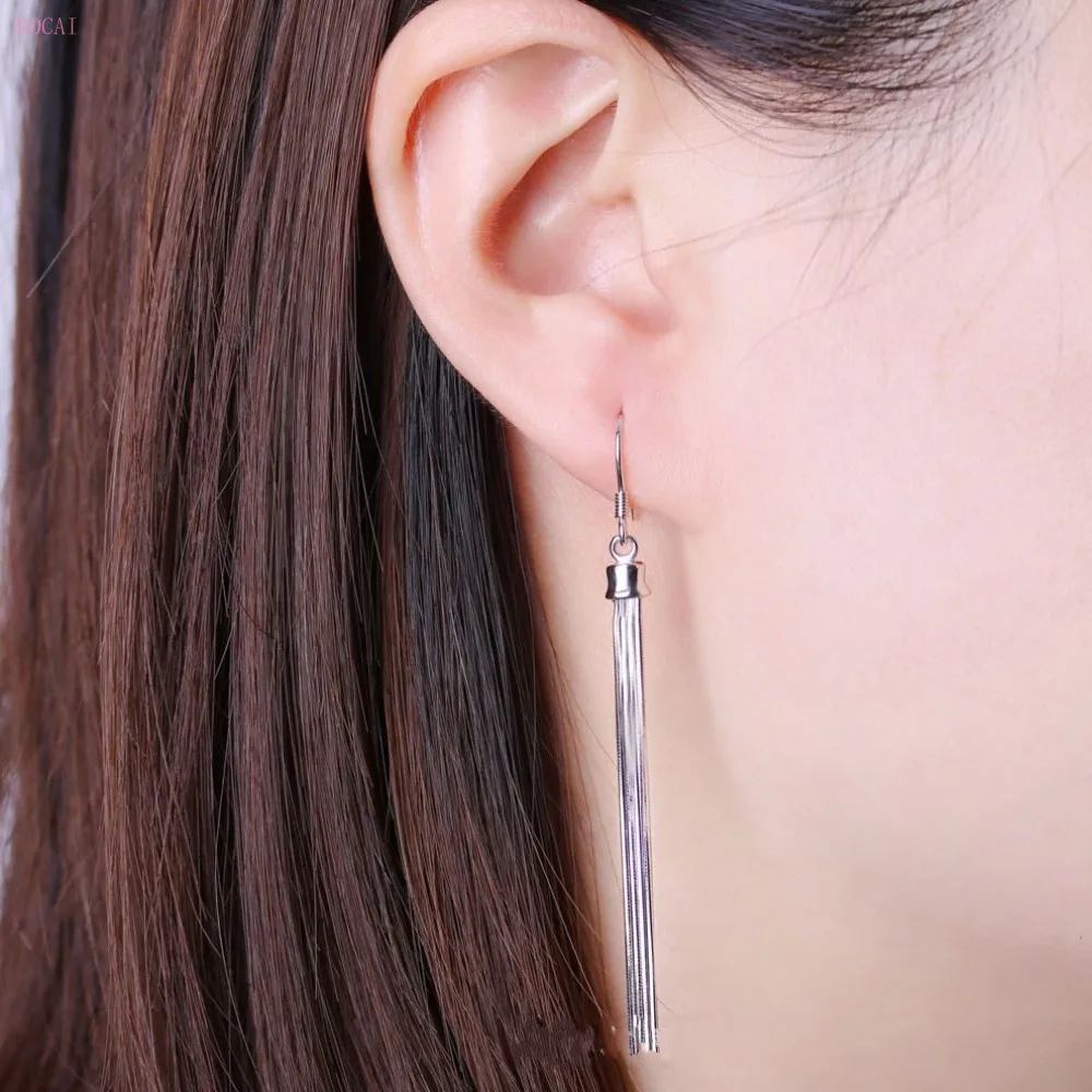 2020 New Fashion Jewelry S925 Sterling Silver Tassel Earrings 925 Sterling Silver Bohemian Tassel Earrings Ear Drop For Women
2020 New Fashion Jewelry S925 Sterling Silver Tassel Earrings 925 Sterling Silver Bohemian Tassel Earrings Ear Drop For Women