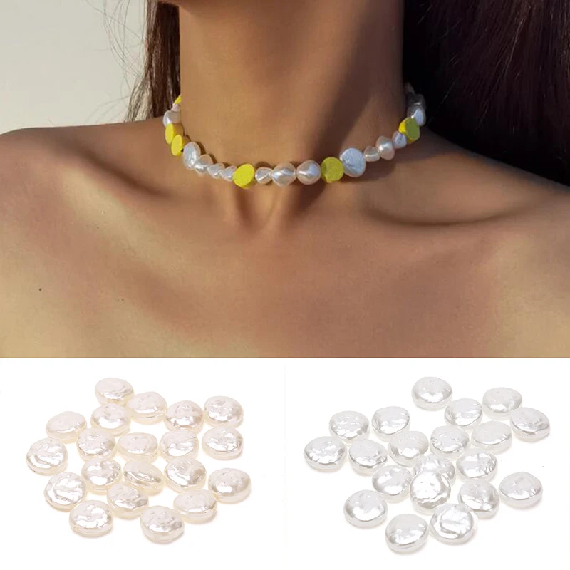 20Pcs Irregular Flat Round Acrylic Imitation Pearl Axial Film Loose Beads Earrings DIY Accessories Jewelry Making Supplies 
20Pcs Irregular Flat Round Acrylic Imitation Pearl Axial Film Loose Beads Earrings DIY Accessories Jewelry Making Supplies