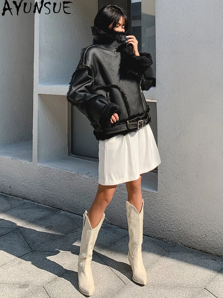 Real Fur Coat Female Natural Sheep Shearing Jacket Women Winter Clothes Streetwear Luxury Double Faced Coat SGT9002
Real Fur Coat Female Natural Sheep Shearing Jacket Women Winter Clothes Streetwear Luxury Double Faced Coat SGT9002