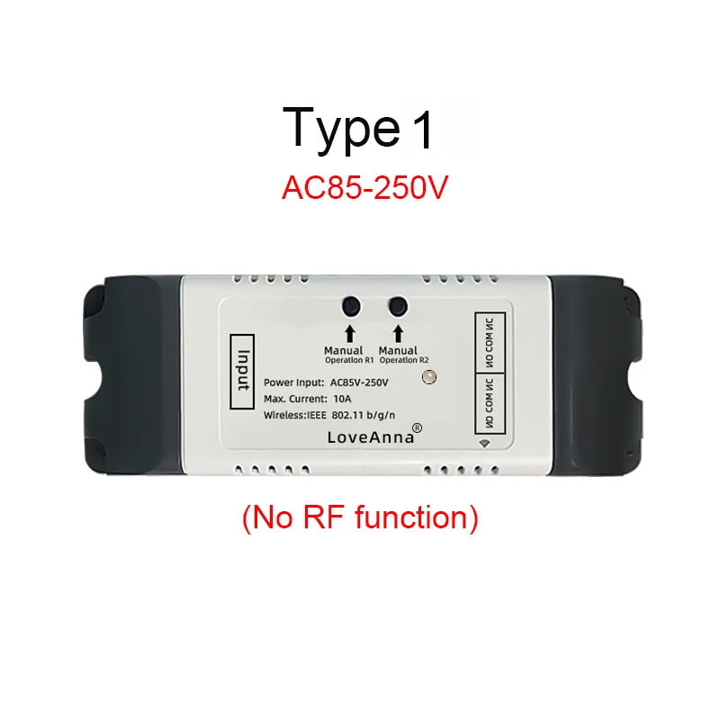 EWeLink WiFi умный занавес переключатель RF433Mhz беспроводной контрольный валик для самостоятельной покраски затвора AC Электрический мотор гаражная дверь AC 110V 220V 10A 
EWeLink WiFi умный занавес переключатель RF433Mhz беспроводной контрольный валик для самостоятельной покраски затвора AC Электрический мотор гаражная дверь AC 110V 220V 10A