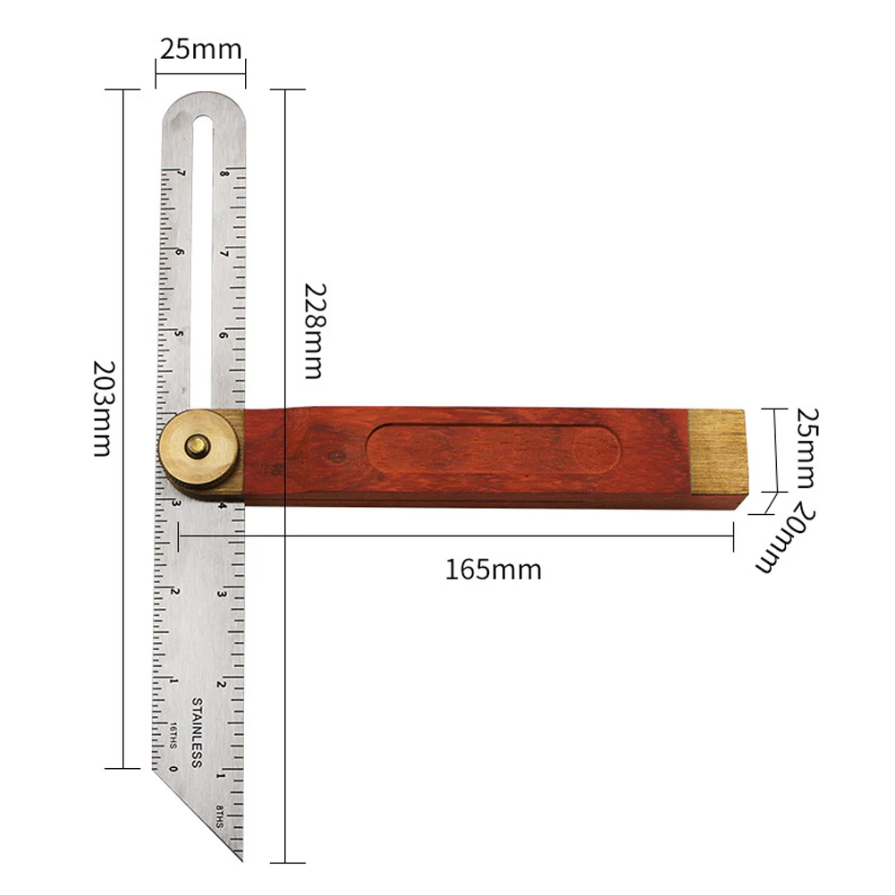 9 inch Sliding Bevel Gauge Adjustable Gauge Measurement Tool Hardwood Handle Angle Finder Woodworking Tool
9 inch Sliding Bevel Gauge Adjustable Gauge Measurement Tool Hardwood Handle Angle Finder Woodworking Tool