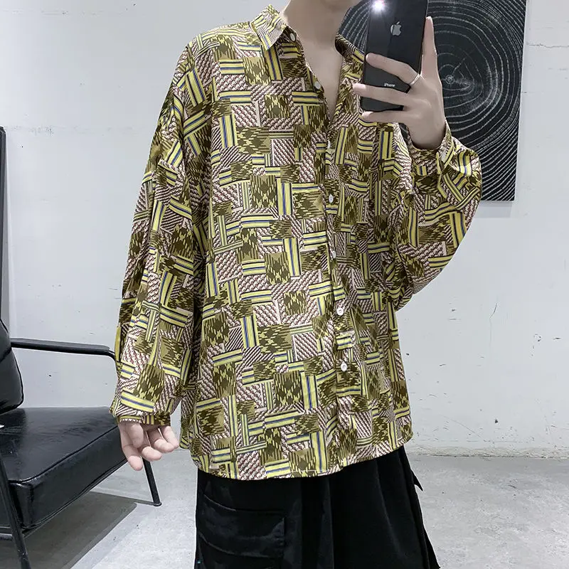 Autumn Flower Shirt Men's Fashion Printing Retro Casual Shirt Men Streetwear Loose Korean Long Sleeve Shirt Mens Dress Shirt
Autumn Flower Shirt Men's Fashion Printing Retro Casual Shirt Men Streetwear Loose Korean Long Sleeve Shirt Mens Dress Shirt