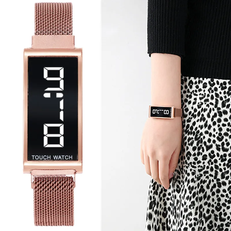 Luxury Women Magnetic Bracelet Watches Rose Gold LED Digital Watch Women Wristwatch Ladies Clock Relogio Feminino Reloj Mujer
Luxury Women Magnetic Bracelet Watches Rose Gold LED Digital Watch Women Wristwatch Ladies Clock Relogio Feminino Reloj Mujer