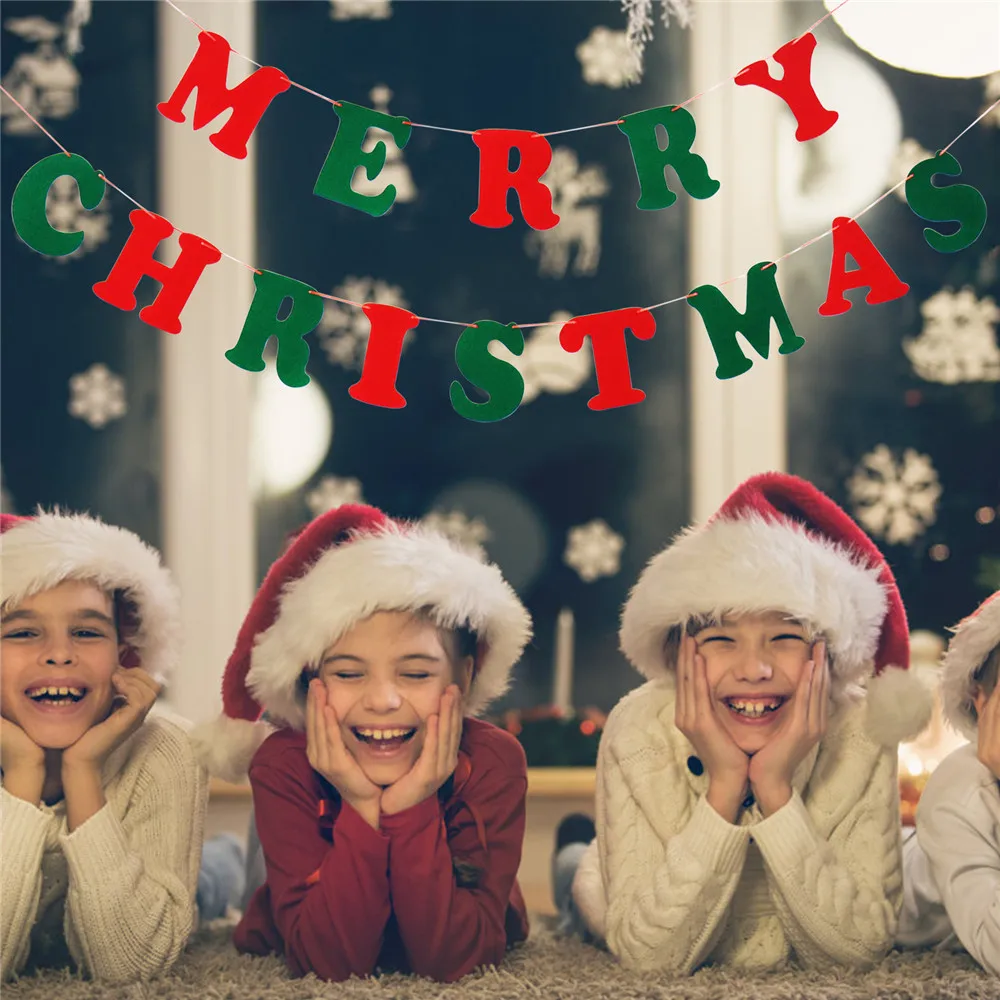Merry Christmas Bunting Banners Flag Gift Hang Window Party Pull Flag for New Year Xmas Tree Door Ornaments Christmas Decoration
Merry Christmas Bunting Banners Flag Gift Hang Window Party Pull Flag for New Year Xmas Tree Door Ornaments Christmas Decoration