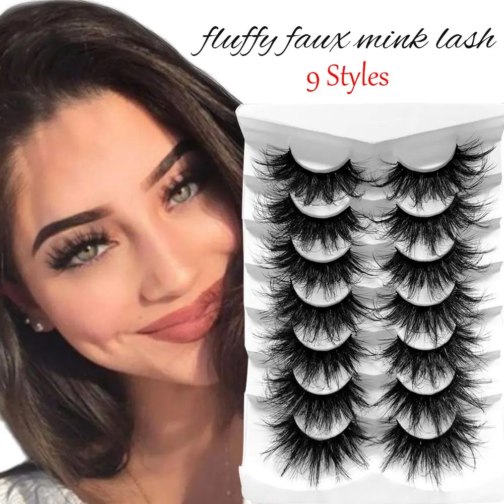 Reusable Thick Long Handmade Craft Soft Band Wispy Fluffy Eye Lashes False Eyelashes 5D Faux Mink Eyelashes Extension
Reusable Thick Long Handmade Craft Soft Band Wispy Fluffy Eye Lashes False Eyelashes 5D Faux Mink Eyelashes Extension