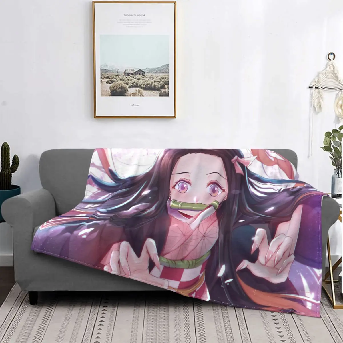 Kamado Nezuko Kimetsu No Yaiba Blanket Demon Slayer Japanese Devil's Blade Anime Fleece Funny Warm Throw Blanket for Home 
Kamado Nezuko Kimetsu No Yaiba Blanket Demon Slayer Japanese Devil's Blade Anime Fleece Funny Warm Throw Blanket for Home