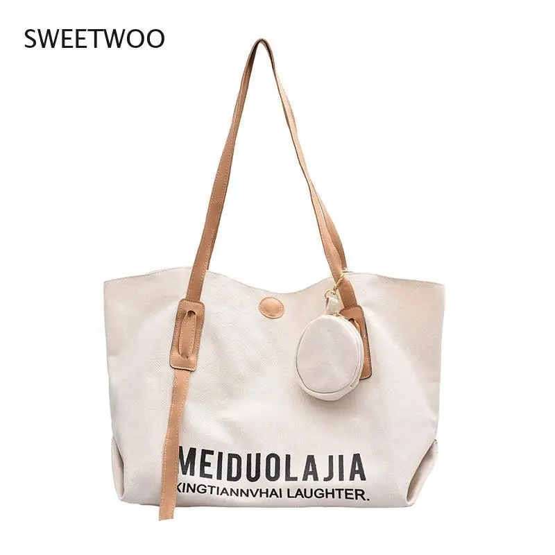 Large Capacity Tote Bag 2020 New Female Korean Shopping Student Shoulder Bag Fashion Portable Canvas Handbag
Large Capacity Tote Bag 2020 New Female Korean Shopping Student Shoulder Bag Fashion Portable Canvas Handbag