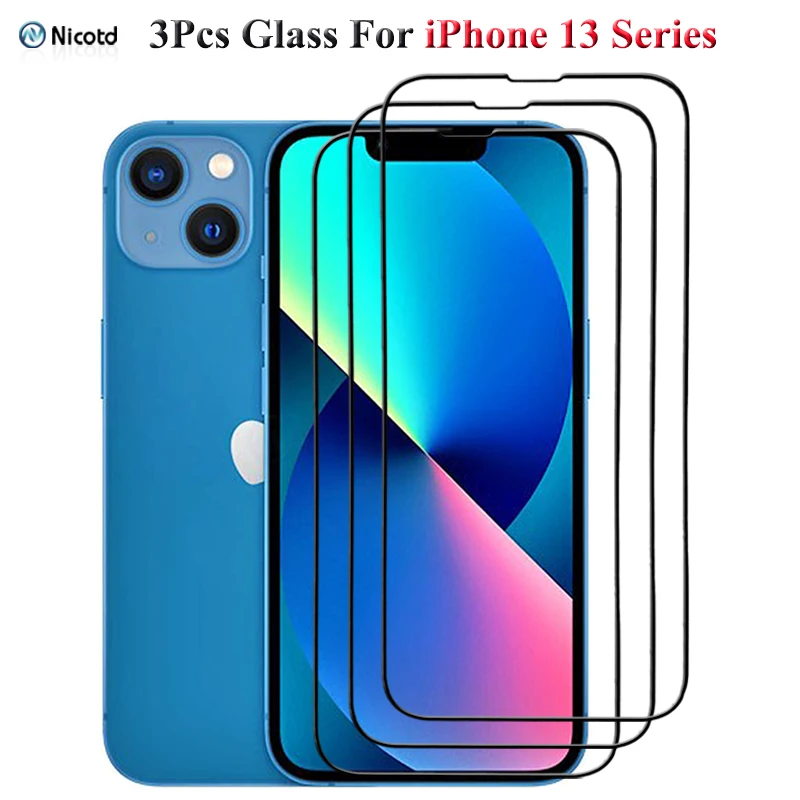 3PCS/Lot Full Glue Tempered Glass For iPhone 13 Pro Max Screen Protector Glass On iPhone 13 Pro 9H Safty Glass on iPhone 13 mini
3PCS/Lot Full Glue Tempered Glass For iPhone 13 Pro Max Screen Protector Glass On iPhone 13 Pro 9H Safty Glass on iPhone 13 mini