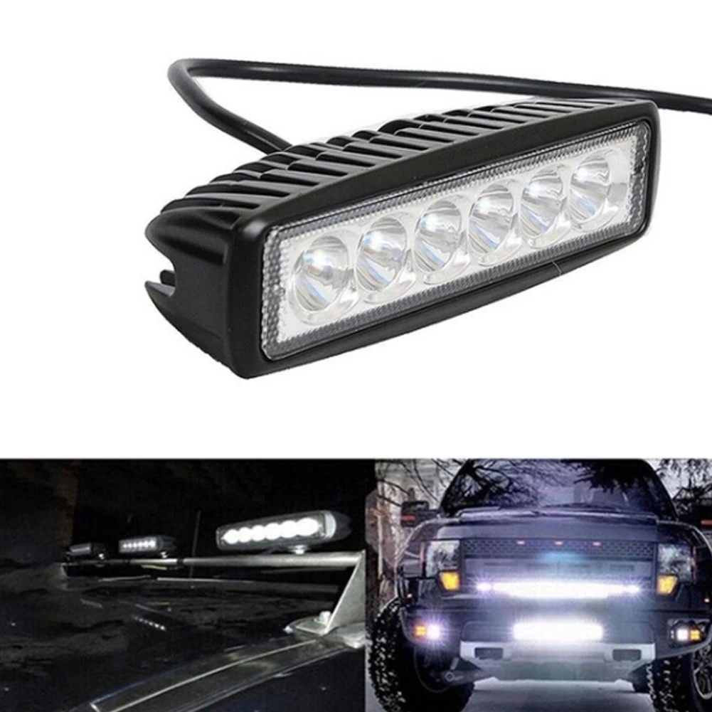 

2pcs 18W 6000K LED Work Light Bar Driving Lamp Fog Lights for Off-Road SUV Car Boat Truck Bestshop Car Accessories Dropshipping